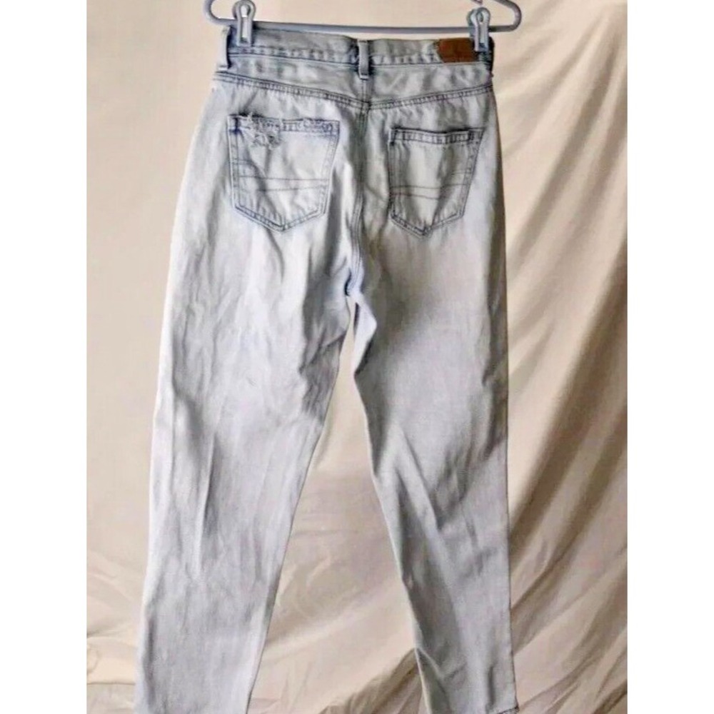 American Eagle faded denim jean pants women's 4 regular destressed detailing